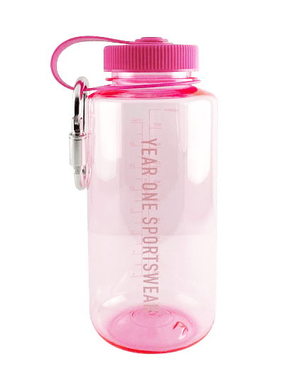 Wide Mouth Water Bottle - 30oz - Double Pink