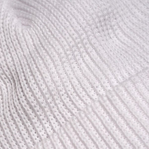 Shaker Knit Beanie - White
