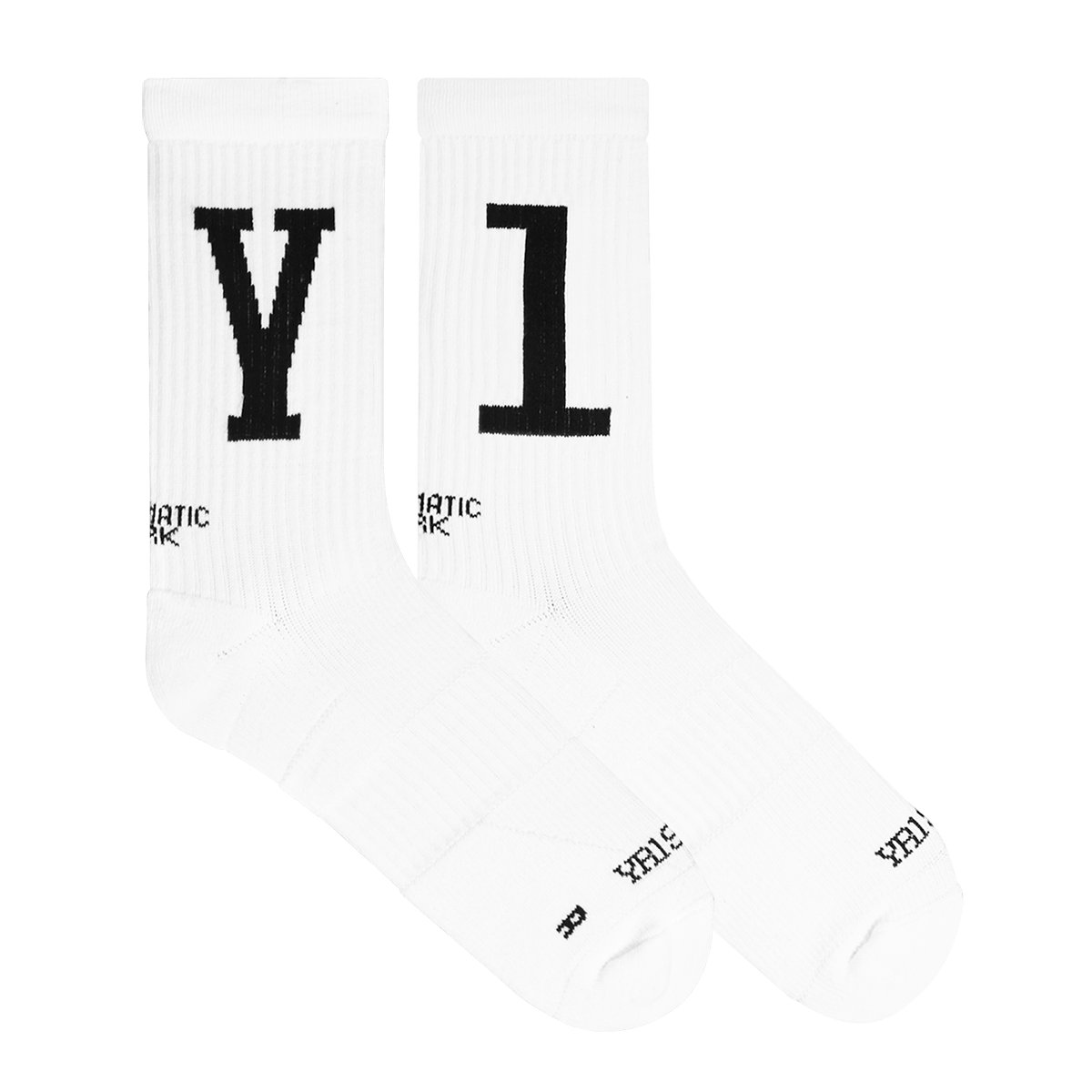 athletic crew socks white