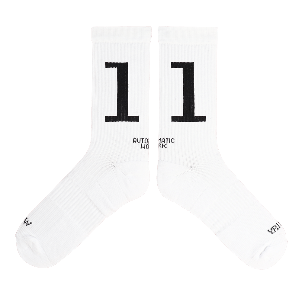 athletic crew socks white