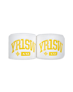 180" Boxing Hand Wraps V2 - White and Gold