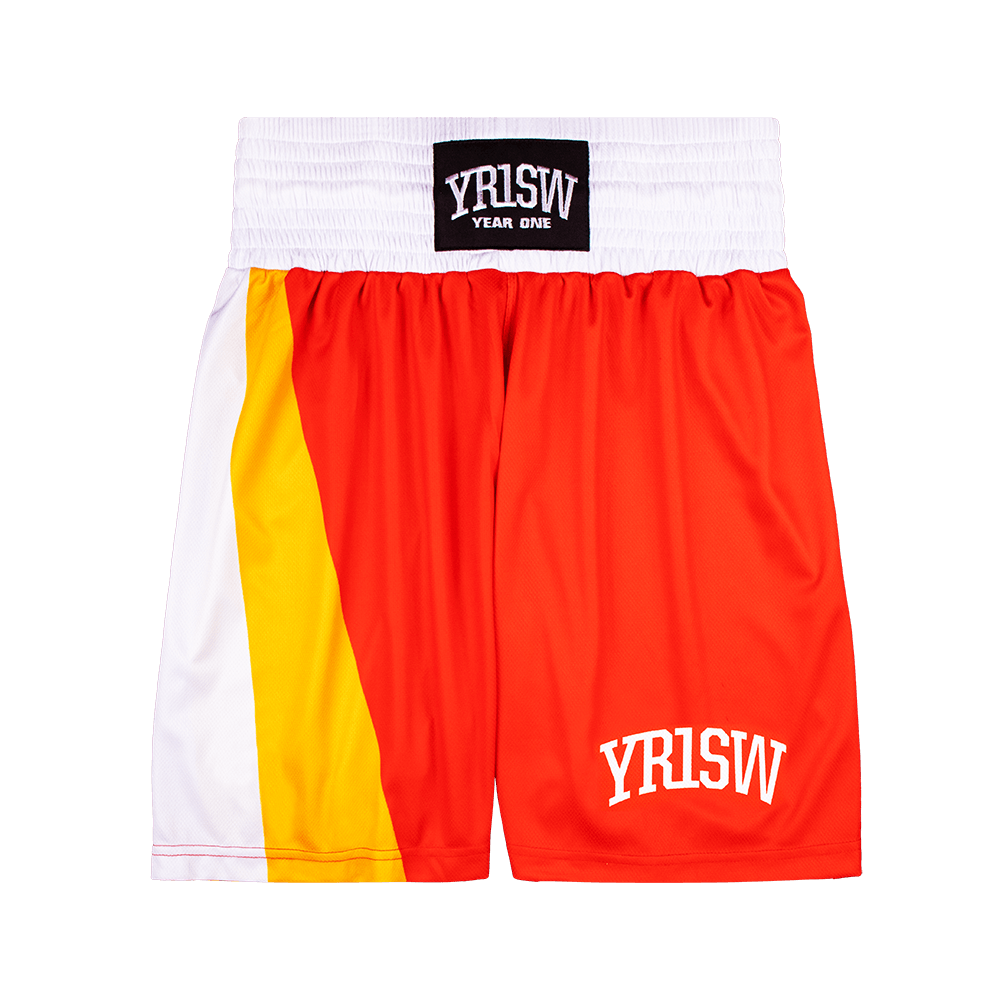 Elite Competition Boxing Shorts - Varsity Red