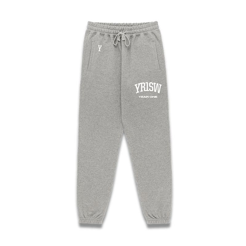 Midweight French Terry Sweatpants - Varsity - Heather Grey