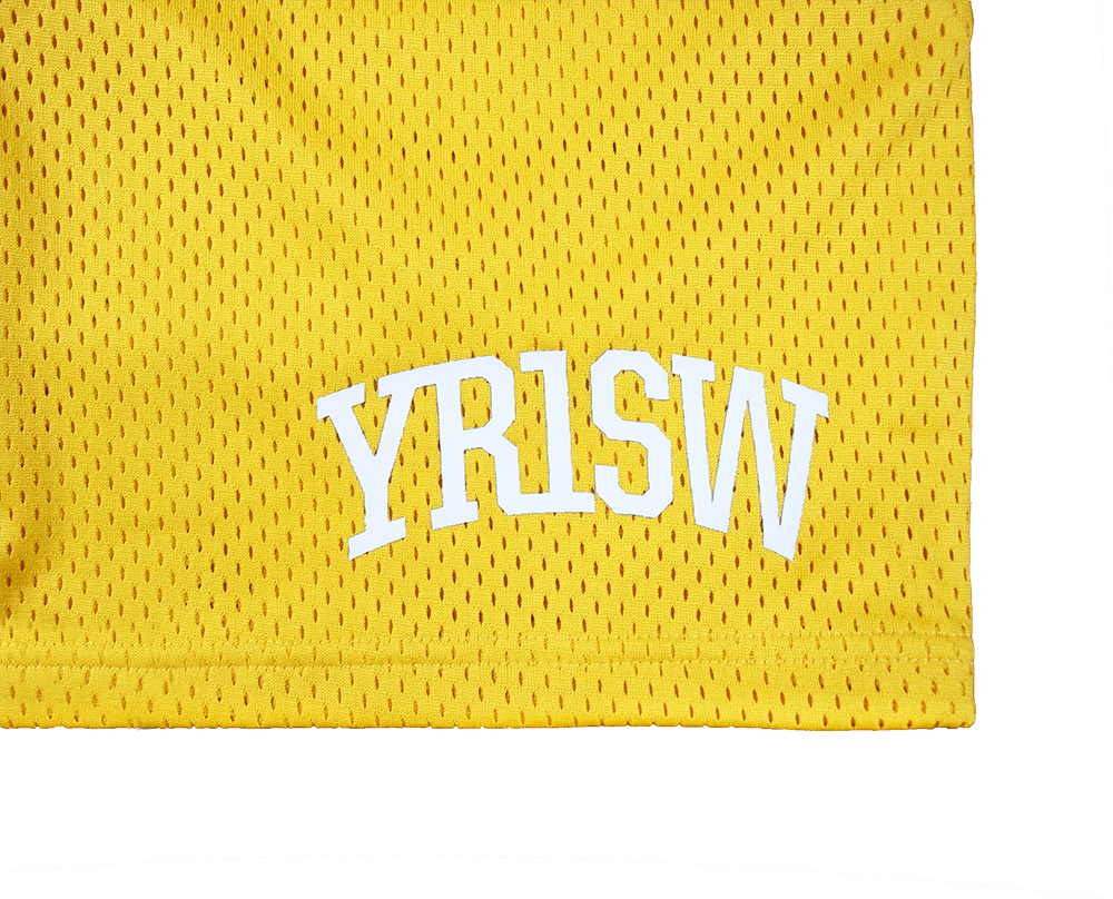 Mesh Basketball Shorts - Gold