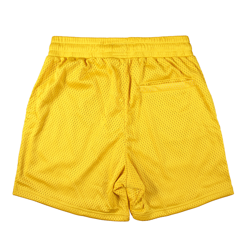 Mesh Basketball Shorts - Gold