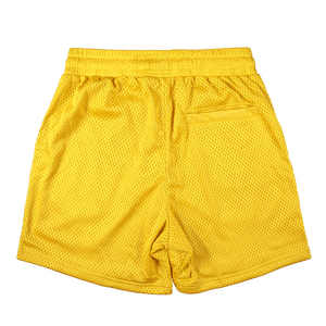 Mesh Basketball Shorts - Gold
