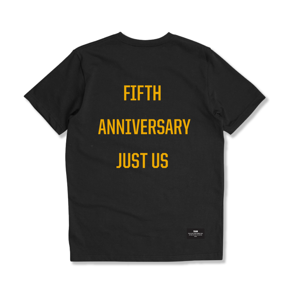 Fifth Anniversary Tee - Black