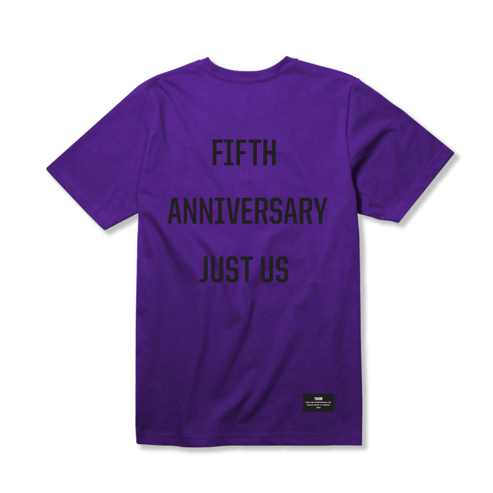 Fifth Anniversary Tee - Collegiate Purple